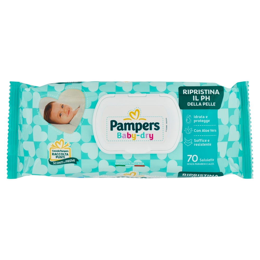 Pampers Baby-dry Fresh Salviette 70 pz